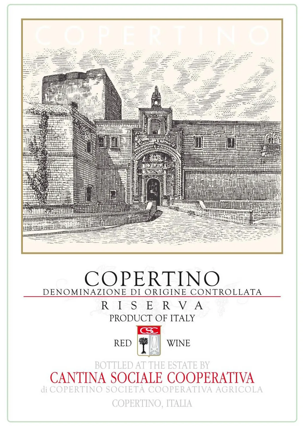 Copertino Rosso Riserva Bottle