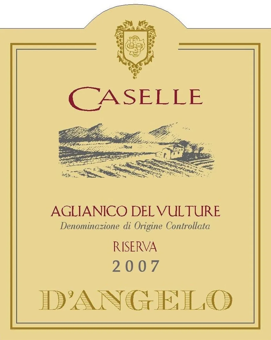 Aglianico del Vulture Caselle Riserva Bottle