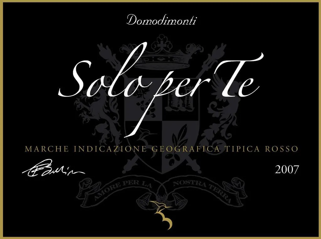 Solo per Te Montepulciano Bottle