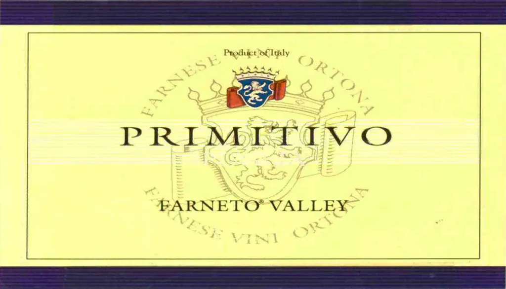 Farneto Valley Primitivo Bottle