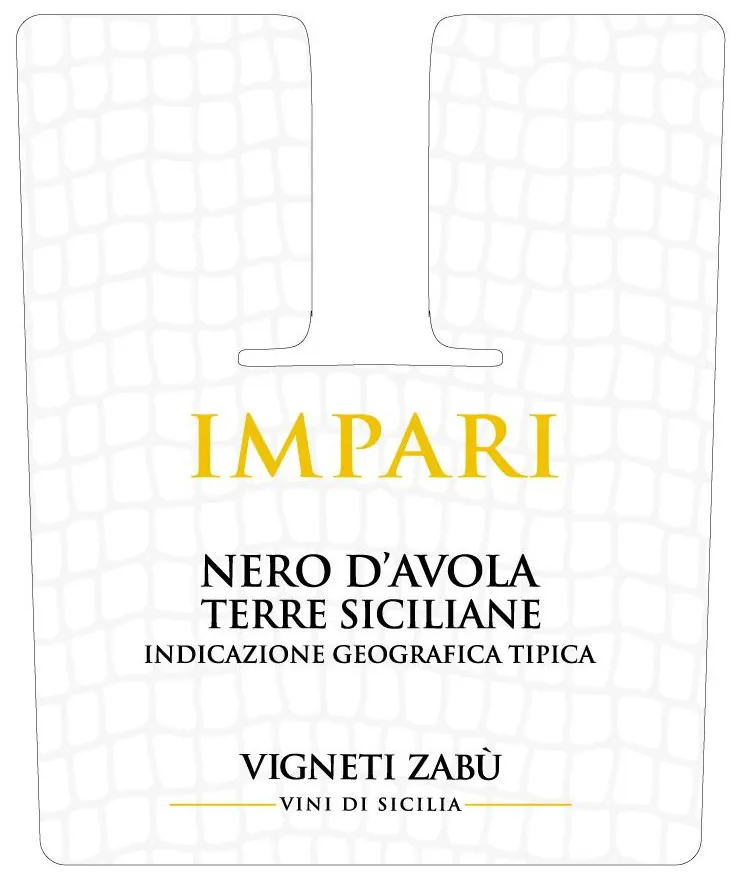 Vigneti Zabu Impari Nero d'Avola Bottle