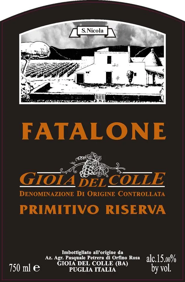 Gioia del Colle Riserva Primitivo Bottle