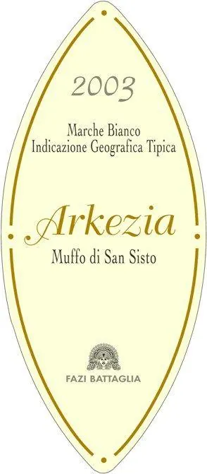 Marche Arkezia Muffo San Sisto Bianco Bottle