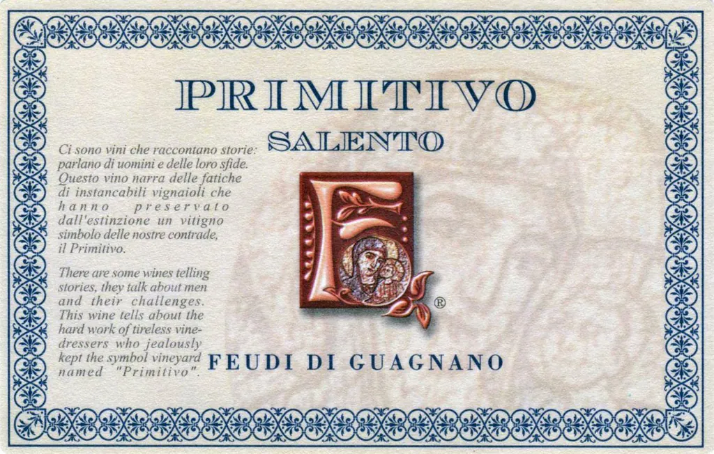 Salento Primitivo Bottle
