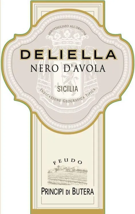 Sicilia Deliella Nero d'Avola Bottle