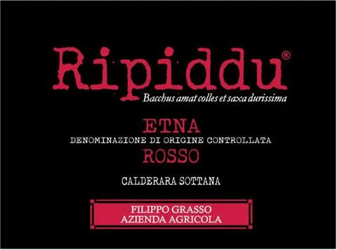 Ripiddu Etna Rosso Bottle