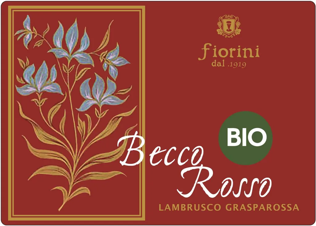 Lambrusco Becco Rosso Bottle
