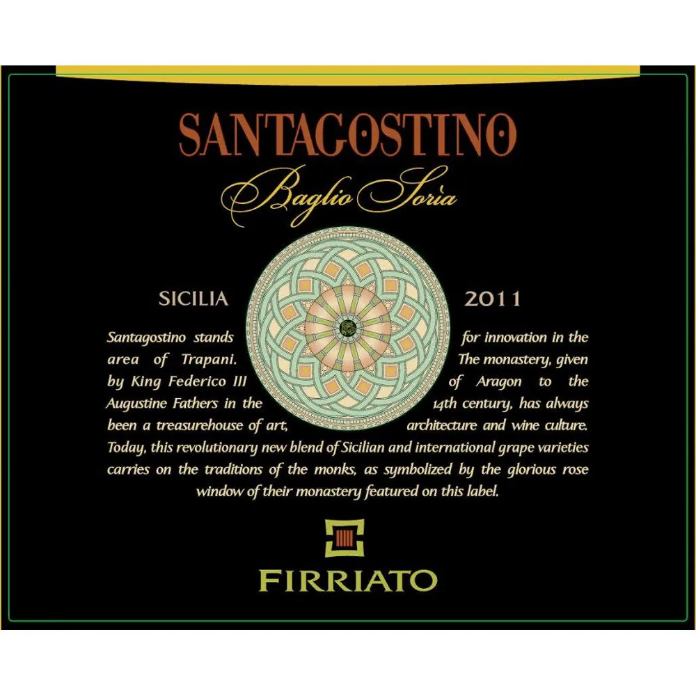 Santagostino Baglio Soria Bottle