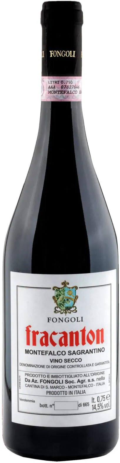 Montefalco Sagrantino Fracanton Bottle