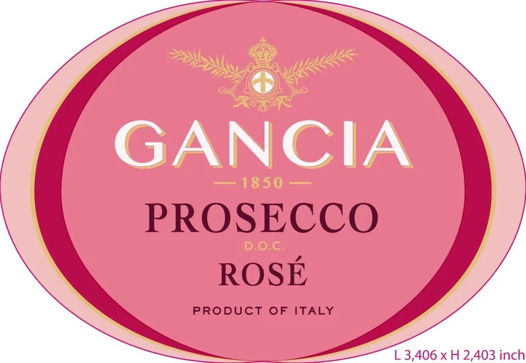Prosecco Rose Bottle