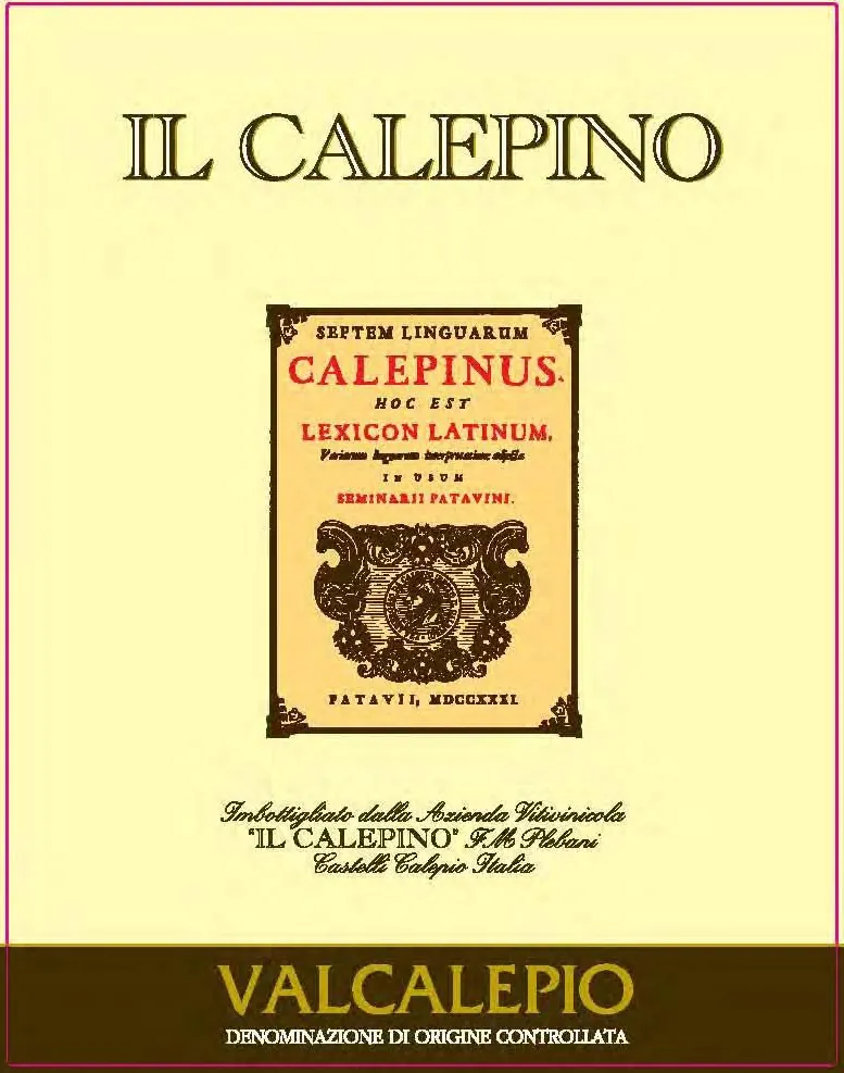 Valcalepio Bianco Bottle