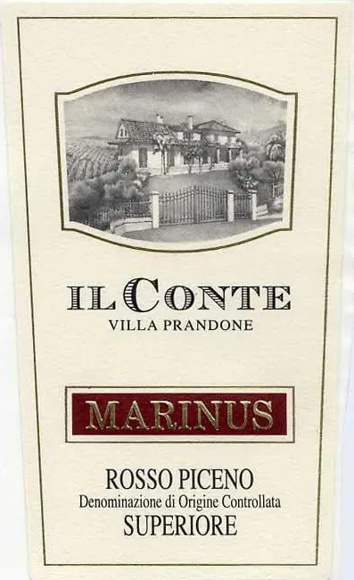 Rosso Piceno Marinus Superiore Bottle