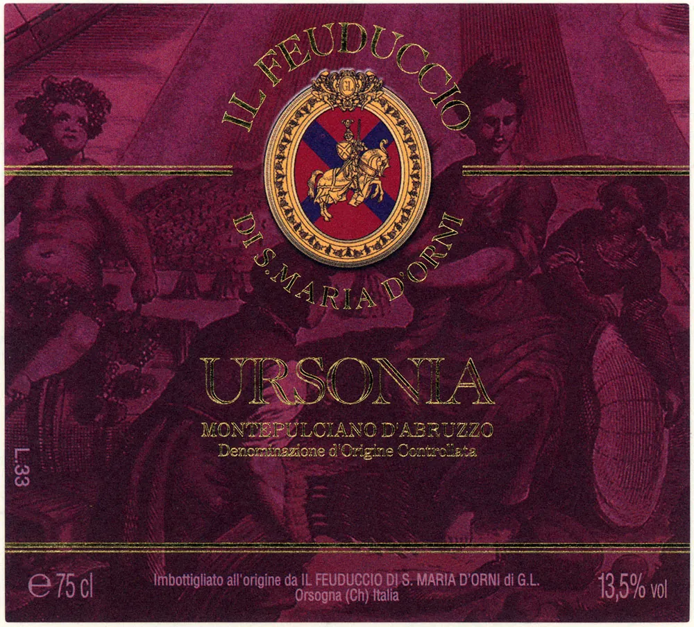 Montepulciano d'Abruzzo Ursonia Bottle