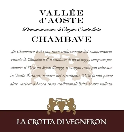 Valle d'Aosta Chambave Rosso Bottle