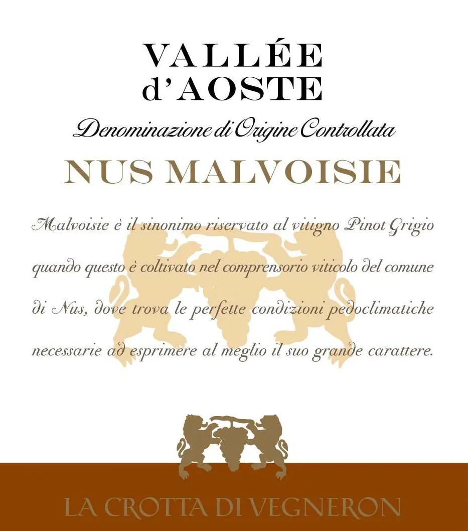 Valle d'Aosta Nus Malvoisie Bottle