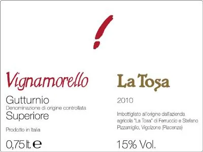 Gutturnio Vignamorello Superiore Bottle