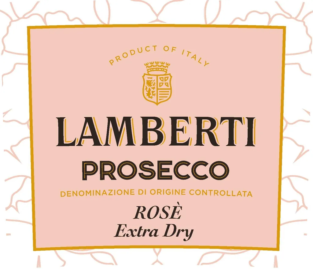 Prosecco Rose Extra Dry Bottle