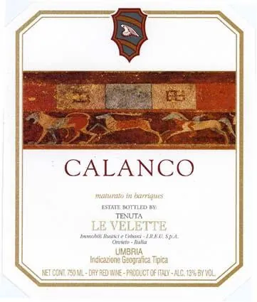 Umbria Calanco Rosso Bottle