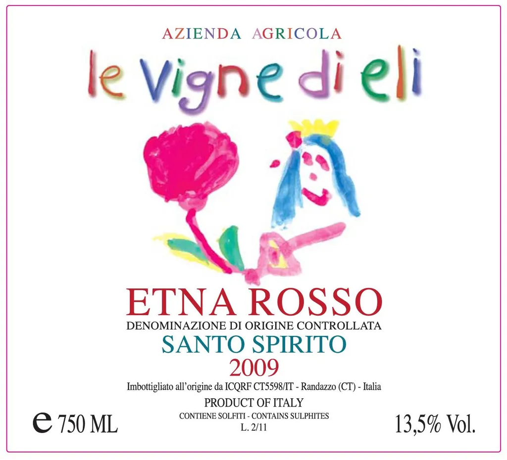 Santo Spirito Etna Rosso Bottle