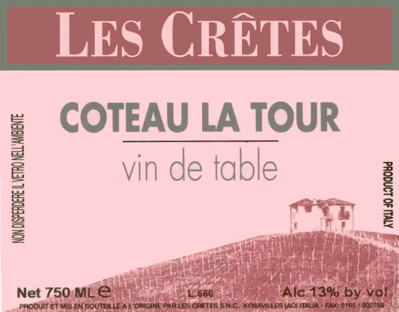 Coteau La Tour Syrah Bottle