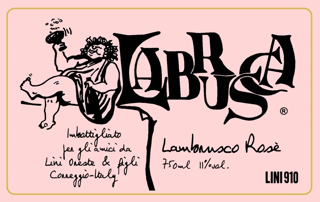 Labrusca Lambrusco Rose Bottle