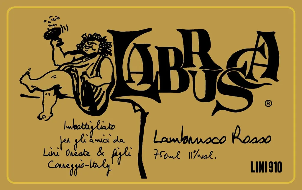 Labrusca Lambrusco Rosso Bottle