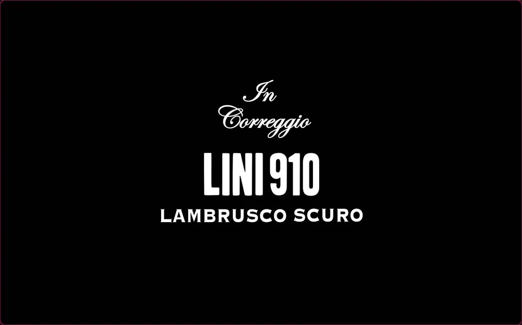 Lambrusco Scuro Bottle