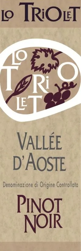 Vallee d'Aoste Pinot Noir Bottle