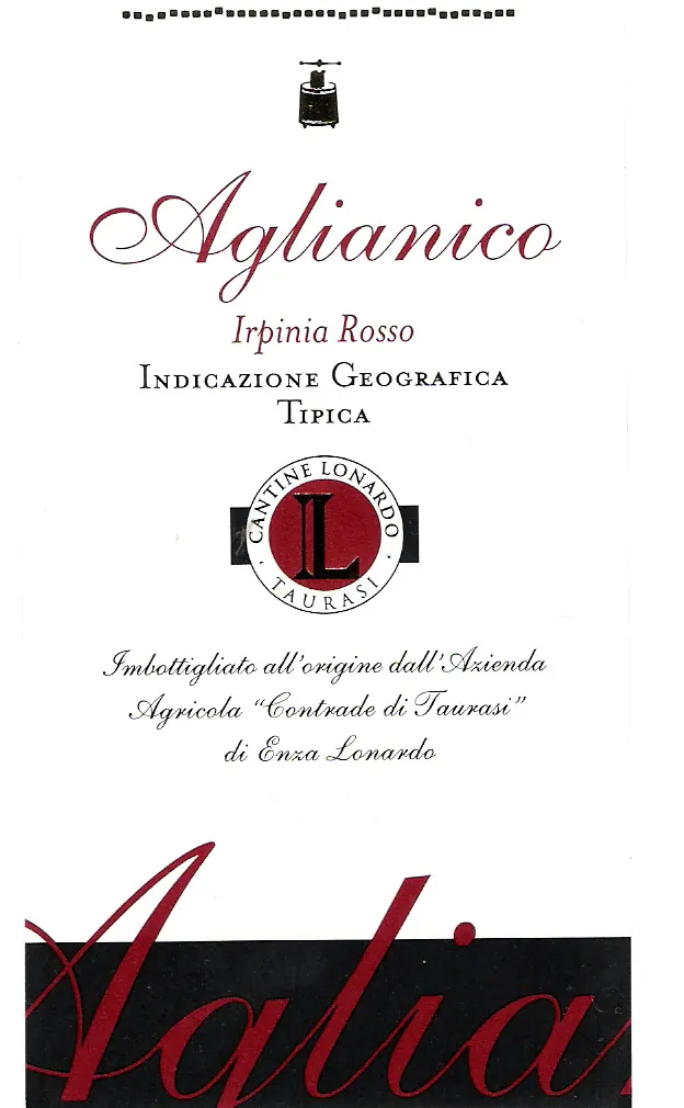 Irpinia Rosso Aglianico Bottle