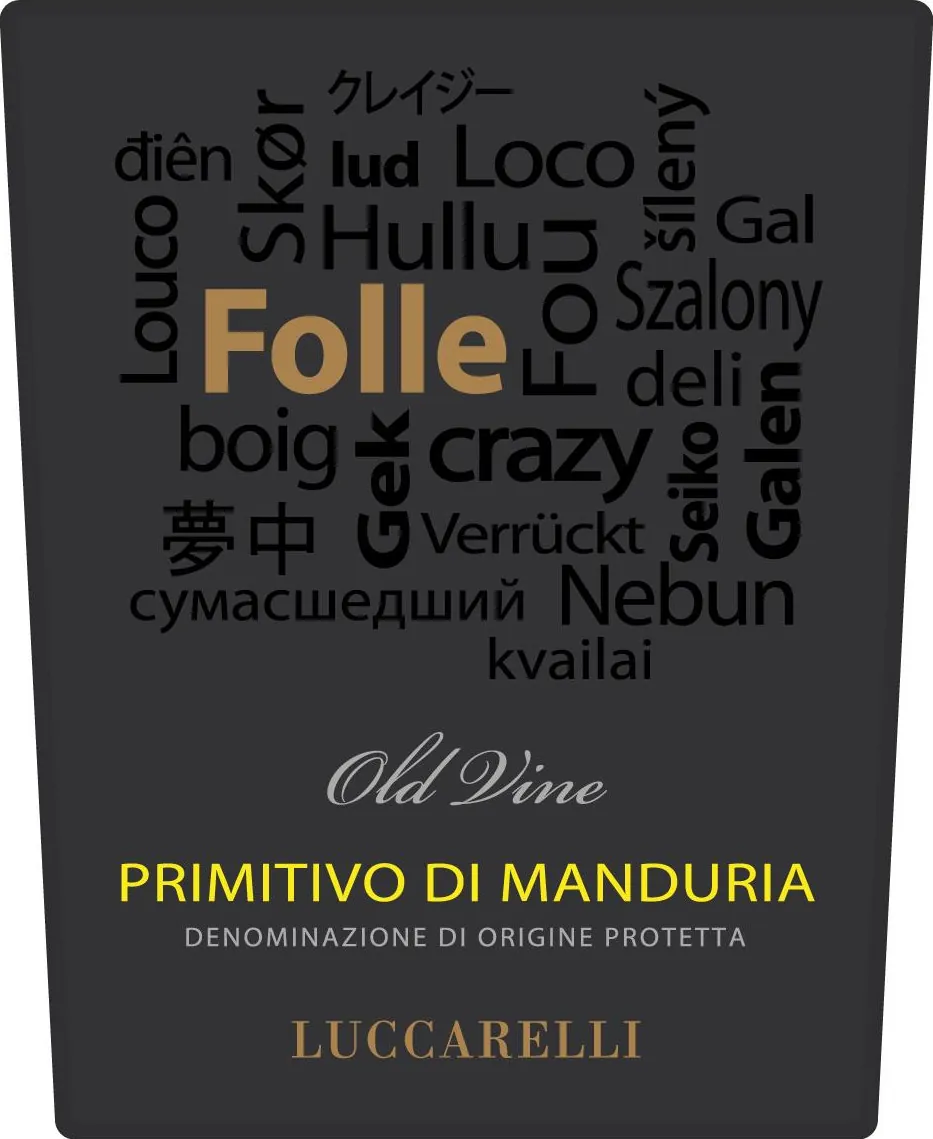 Primitivo di Manduria Folle Bottle