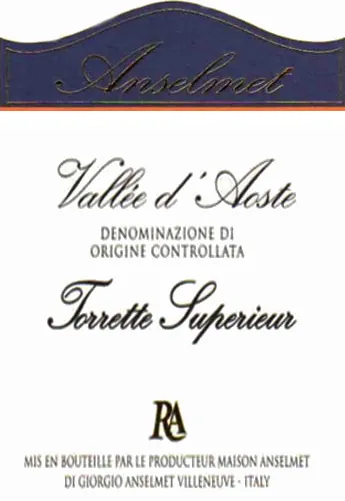 Torrette Superiore Valee d'Aoste Bottle
