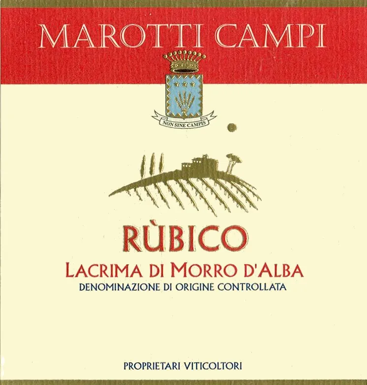Lacrima di Morro d'Alba Rubico Bottle