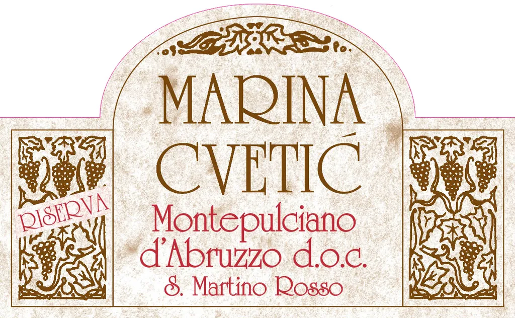 Montepulcino d'Abruzzo Marina Cvetic Riserva Bottle