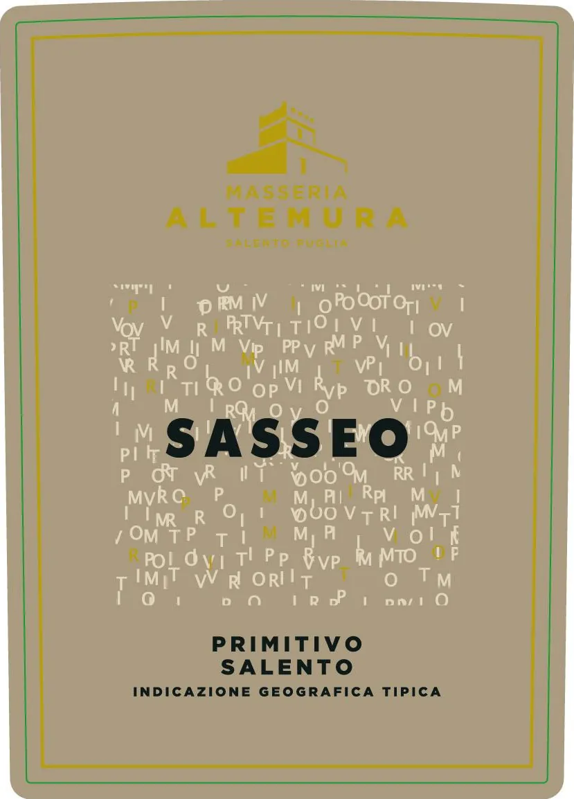Salento Sasseo Primitivo Bottle