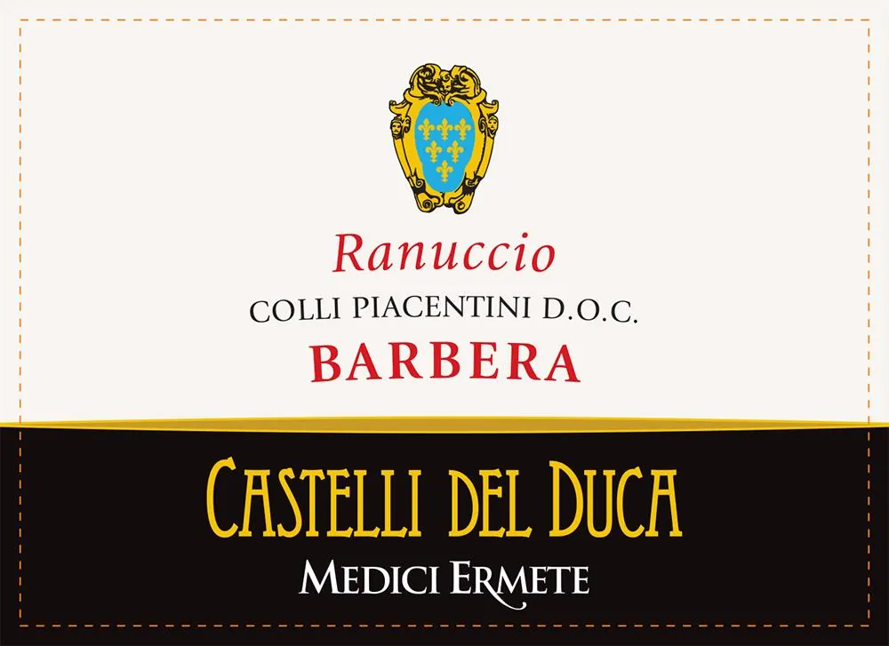 Colli Piacentini Castelli del Duca Ranuccio Barbera Bottle