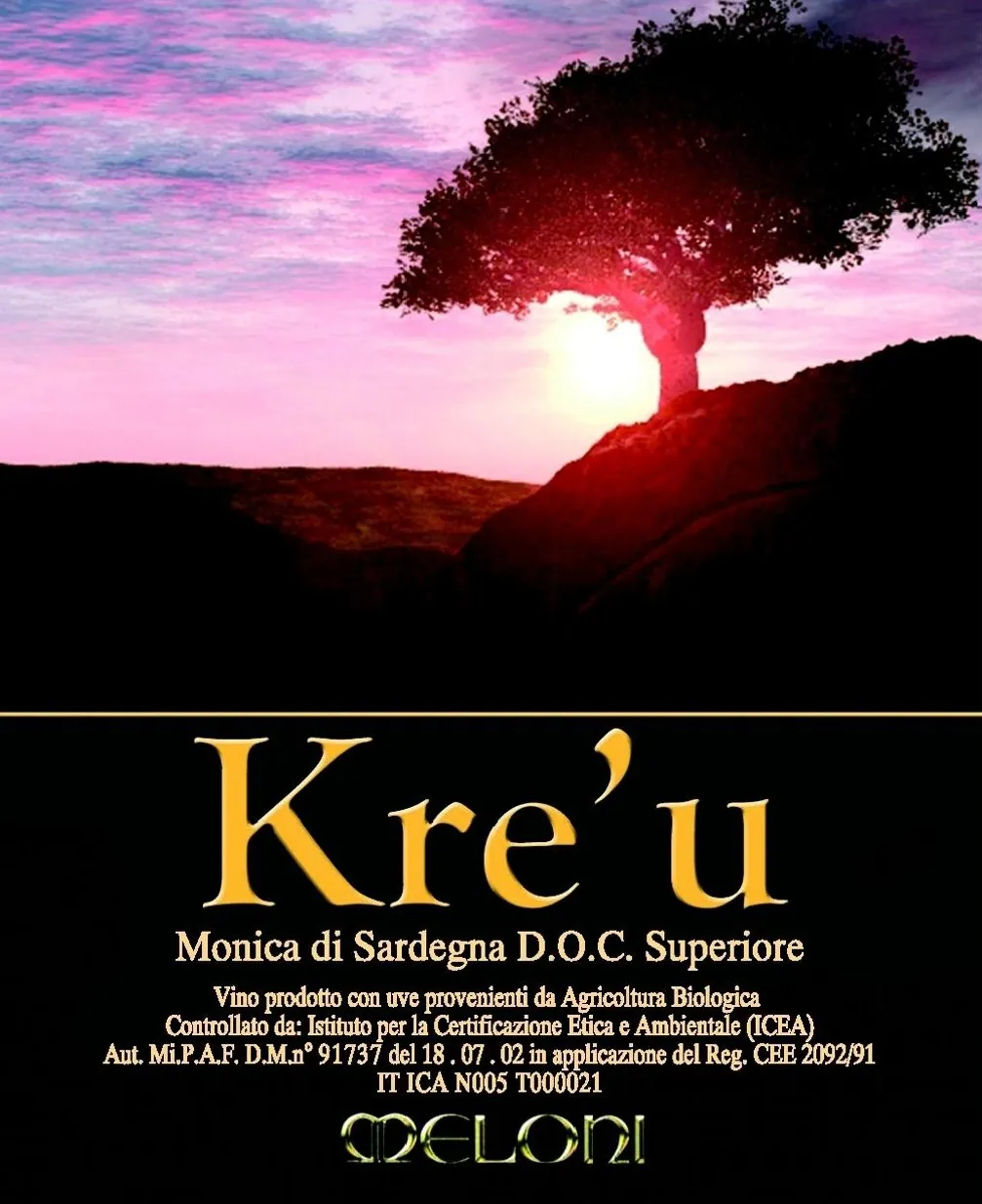 Monica di Sardegna Kre'u Bottle