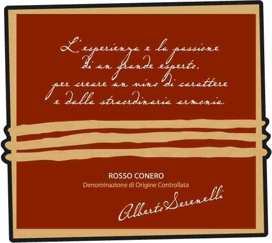 Rosso Conero Serenelli Bottle
