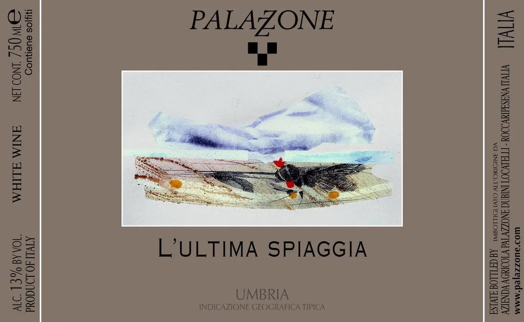 Umbria L'Ultima Spiaggia Viognier Bottle