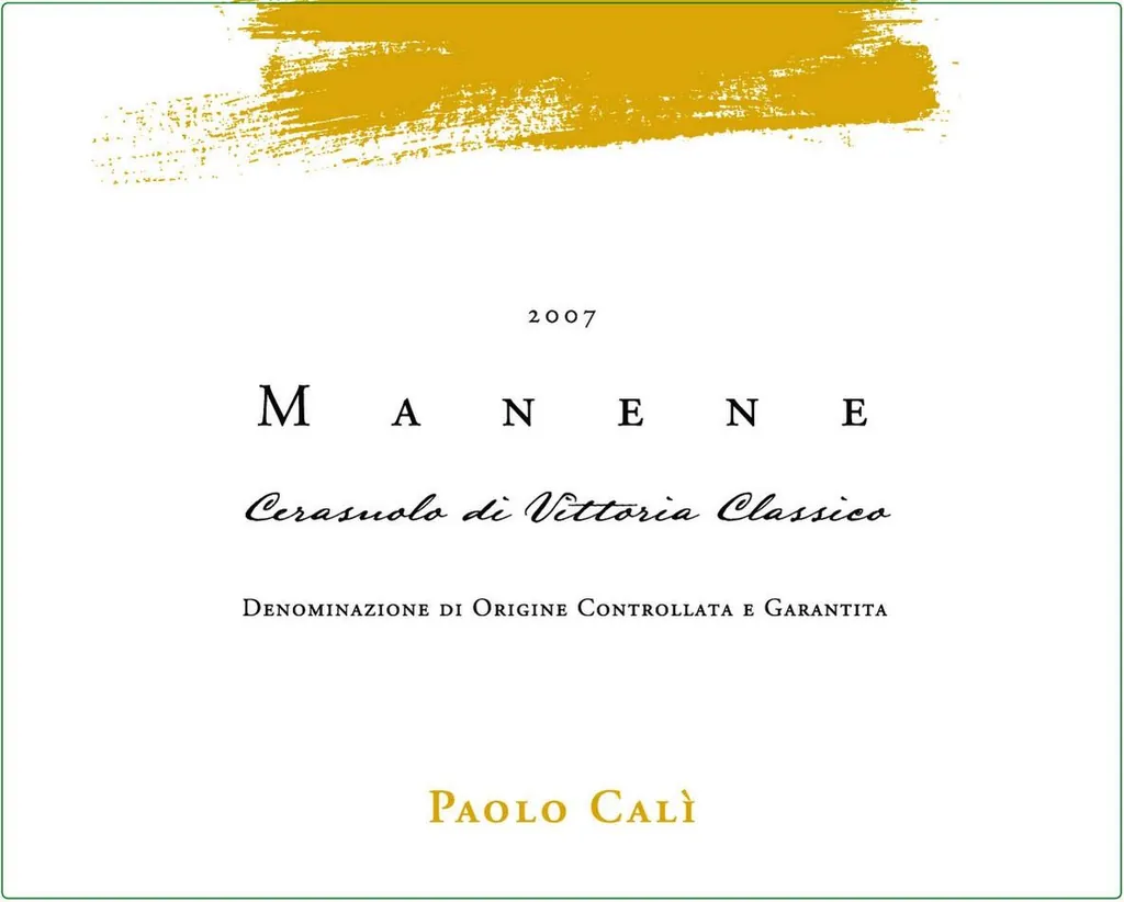Cerasuolo di Vittoria Manene Bottle