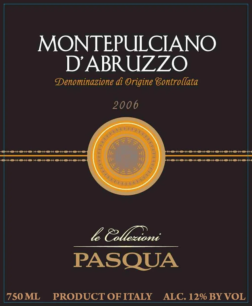 Montepulciano d'Abruzzo Le Collezioni Bottle