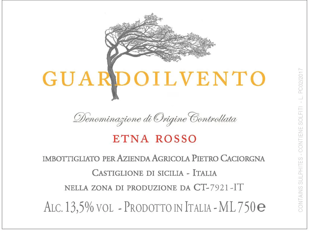 Guardoilvento Etna Rosso Bottle