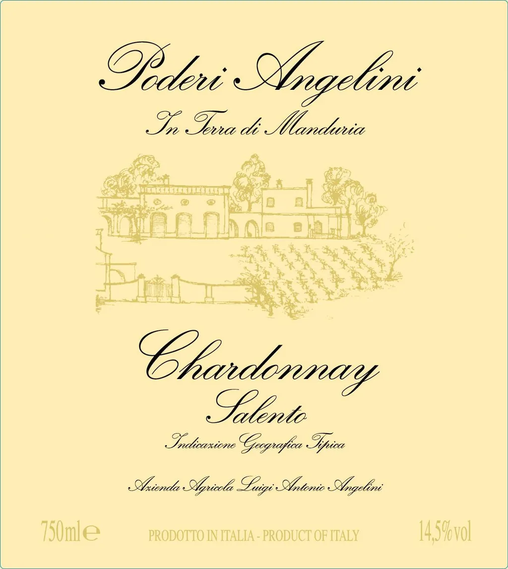 Salento Chardonnay Bottle