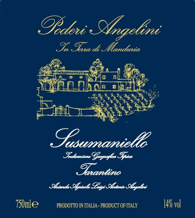 Tarantino Susumaniello Bottle