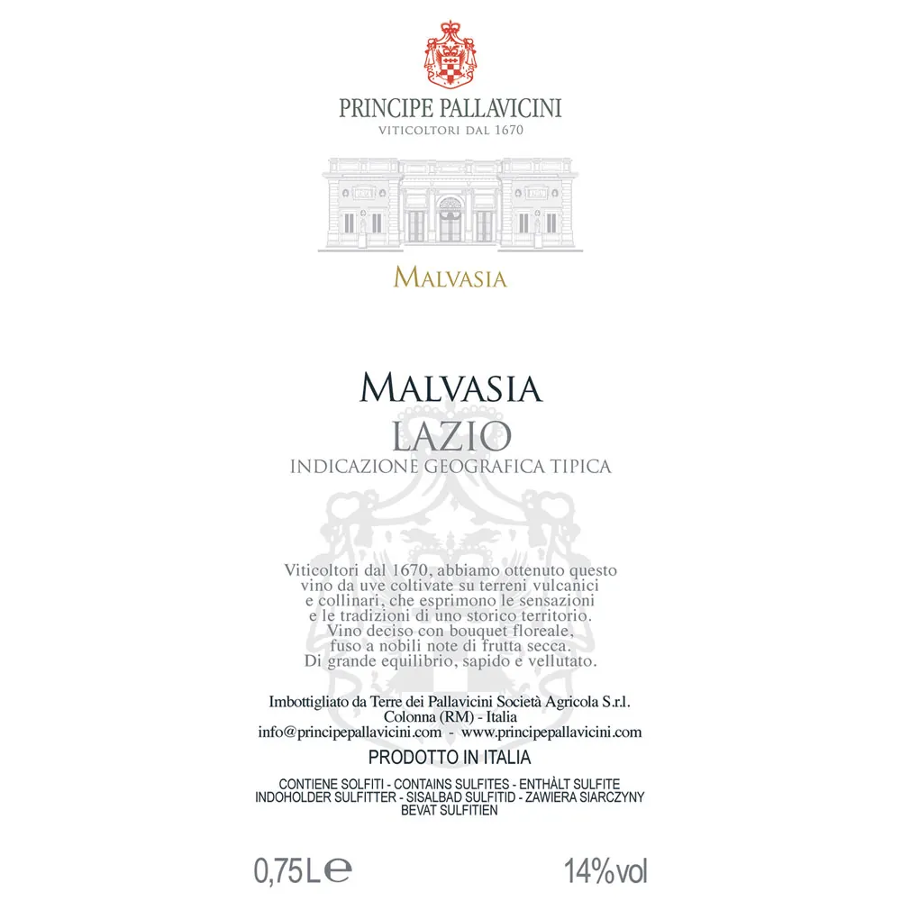 Malvasia Puntinata Bottle