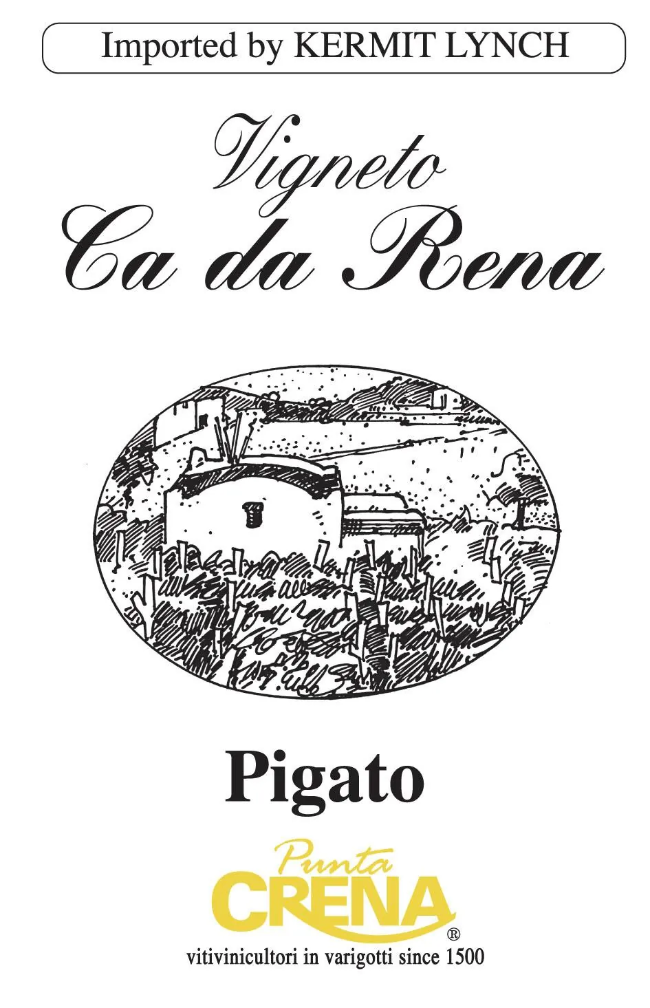 Riviera Ligure di Ponente Ca da Rena Pigato Bottle