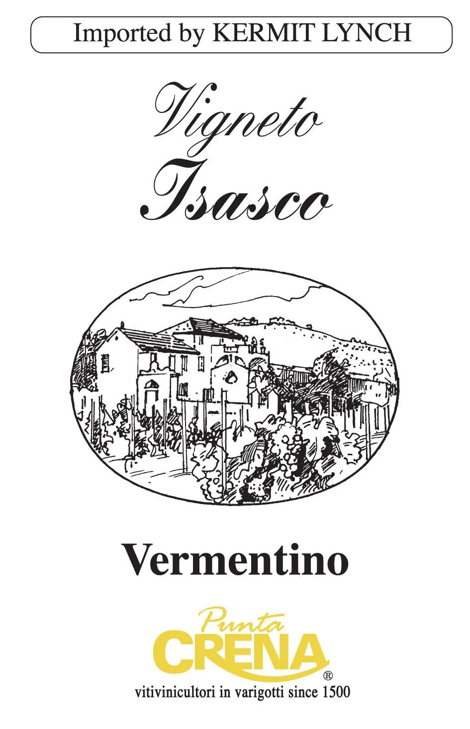 Riviera Ligure di Ponente Vigneto Isasco Vermentino Bottle