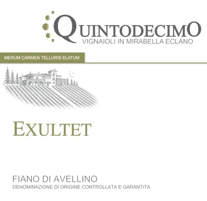 Fiano di Avellino Exultet Bottle