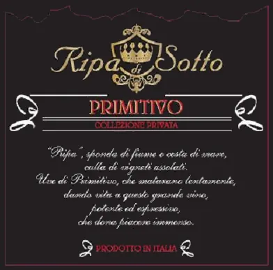 Puglia Collezione Privata Primitivo Bottle