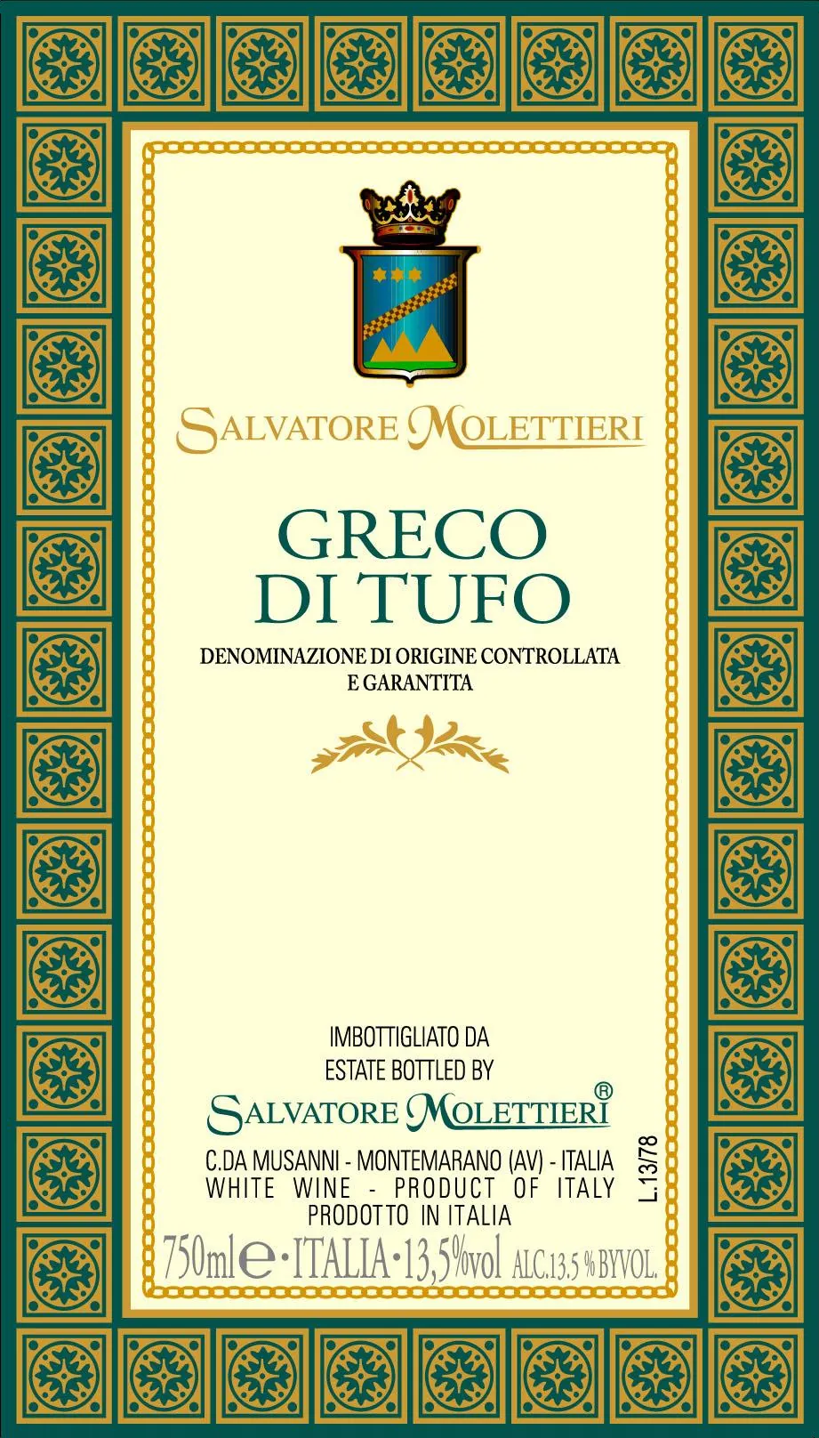 Campania Greco di Tufo Bottle