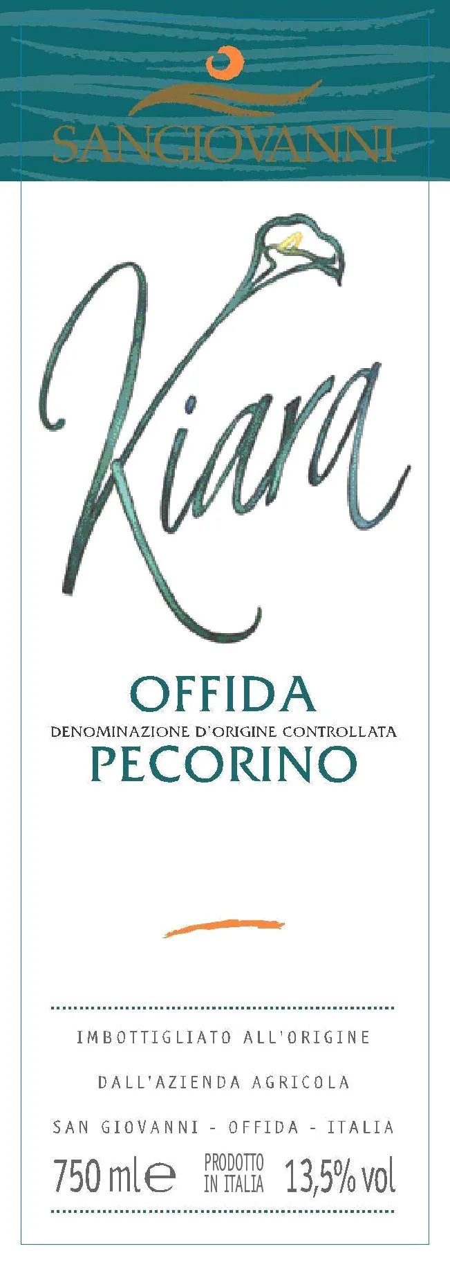 Offida Kiara Pecorino Bottle